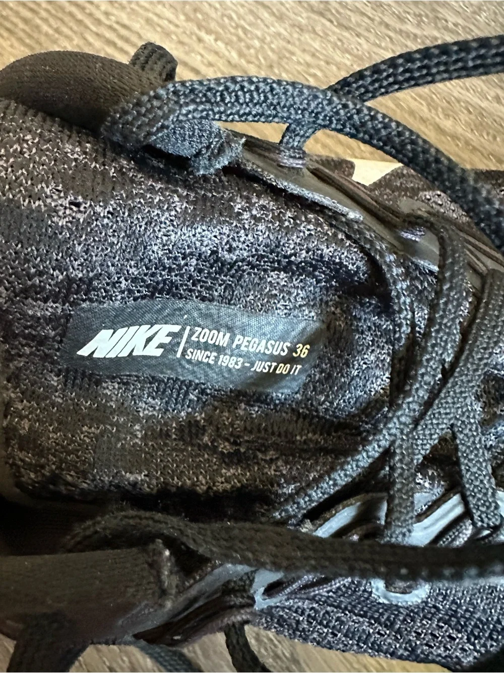 Nike Air Zoom Pegasus 36 Black White Running Shoes Men’s Size 15